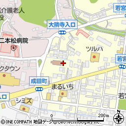 福島県二本松市若宮2丁目69周辺の地図
