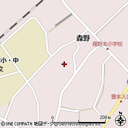 福島県西会津町（耶麻郡）尾野本（西原）周辺の地図