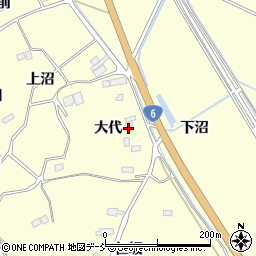 福島県南相馬市原町区江井大代周辺の地図