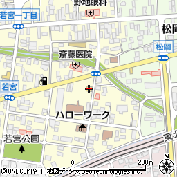 セブンイレブン二本松若宮店周辺の地図