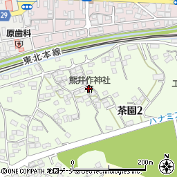 熊井作神社周辺の地図