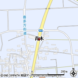 福島県会津坂下町（河沼郡）青木周辺の地図