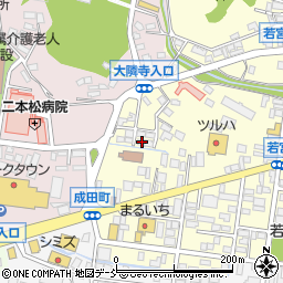 福島県二本松市若宮2丁目56周辺の地図