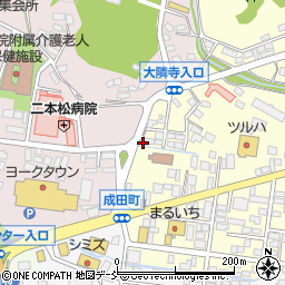 福島県二本松市若宮2丁目53周辺の地図