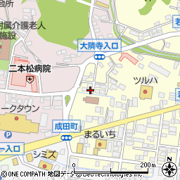 福島県二本松市若宮2丁目55周辺の地図
