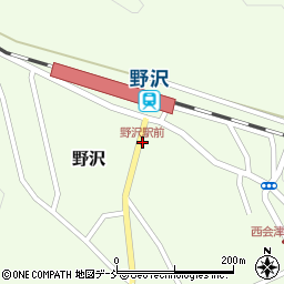 野沢駅前周辺の地図