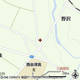 福島県西会津町（耶麻郡）野沢（上條道北甲）周辺の地図
