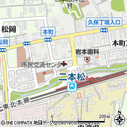 東日本学院　二本松本部校周辺の地図