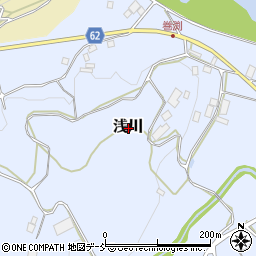 福島県二本松市浅川周辺の地図