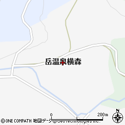 福島県二本松市岳温泉横森周辺の地図