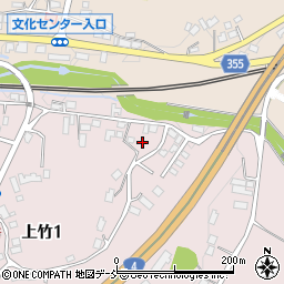 福島県二本松市上竹1丁目115周辺の地図