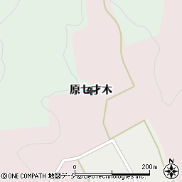 福島県二本松市原セ才木周辺の地図