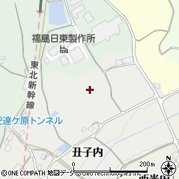 福島県二本松市丑子内周辺の地図