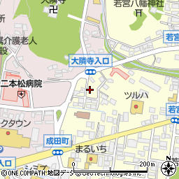 福島県二本松市若宮2丁目46周辺の地図