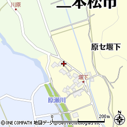 福島県二本松市原セ堰下207周辺の地図