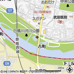 福島県喜多方市塩川町古町周辺の地図