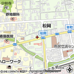 福島県二本松市松岡221周辺の地図