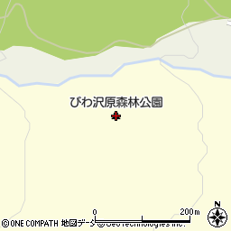 びわ沢原森林公園周辺の地図