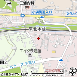 福島県二本松市上竹1丁目31周辺の地図