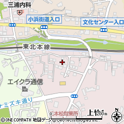 福島県二本松市上竹1丁目23周辺の地図