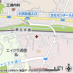 福島県二本松市上竹1丁目25周辺の地図