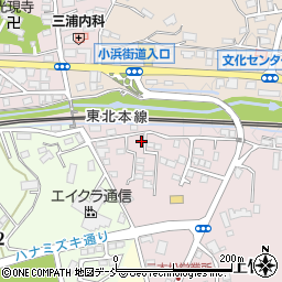 福島県二本松市上竹1丁目29周辺の地図