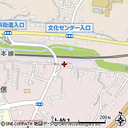 福島県二本松市上竹1丁目59周辺の地図