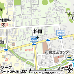 福島県二本松市松岡233周辺の地図