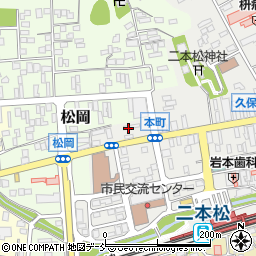 福島県二本松市本町1丁目237周辺の地図