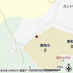 二本松市役所東和支所　とうわこども園周辺の地図