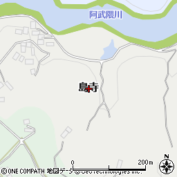福島県二本松市島寺周辺の地図