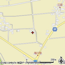 福島県喜多方市塩川町金橋田畑周辺の地図