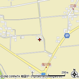 福島県喜多方市塩川町金橋（田畑）周辺の地図