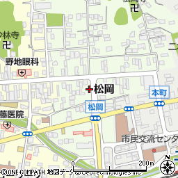 福島県二本松市松岡193周辺の地図