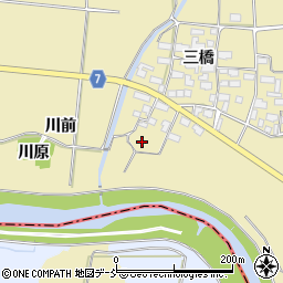 福島県喜多方市塩川町金橋館ノ内周辺の地図