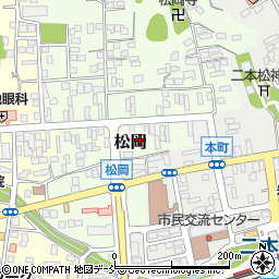 福島県二本松市松岡185周辺の地図