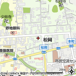 福島県二本松市松岡197周辺の地図