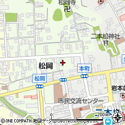 福島県二本松市松岡179周辺の地図
