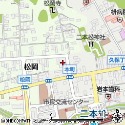 福島県二本松市松岡173周辺の地図