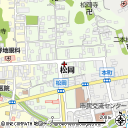 福島県二本松市松岡191周辺の地図