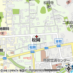 福島県二本松市松岡186周辺の地図