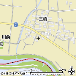 福島県喜多方市塩川町金橋前谷地周辺の地図