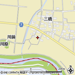 福島県喜多方市塩川町金橋前谷地111周辺の地図