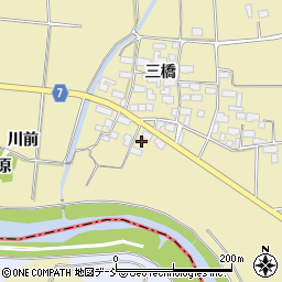 福島県喜多方市塩川町金橋（前谷地）周辺の地図