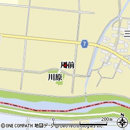 福島県喜多方市塩川町金橋川前周辺の地図