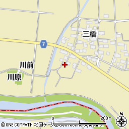 福島県喜多方市塩川町金橋前谷地6周辺の地図