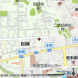 福島県二本松市松岡176周辺の地図