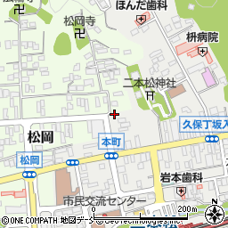 福島県二本松市本町1丁目64周辺の地図
