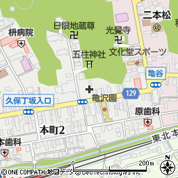 福島県二本松市本町1丁目216周辺の地図