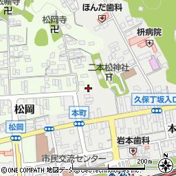 福島県二本松市松岡172周辺の地図